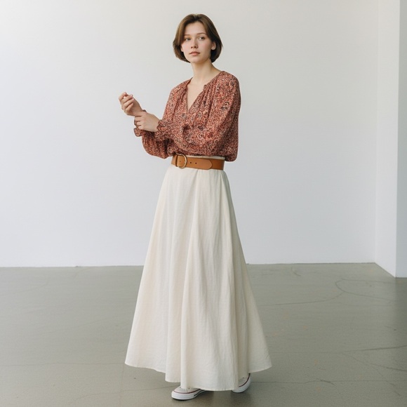 A.L.C. Tops - A.L.C. 100% silk orange,pink&black paisley blouse size 8 Bohemian luxury top.